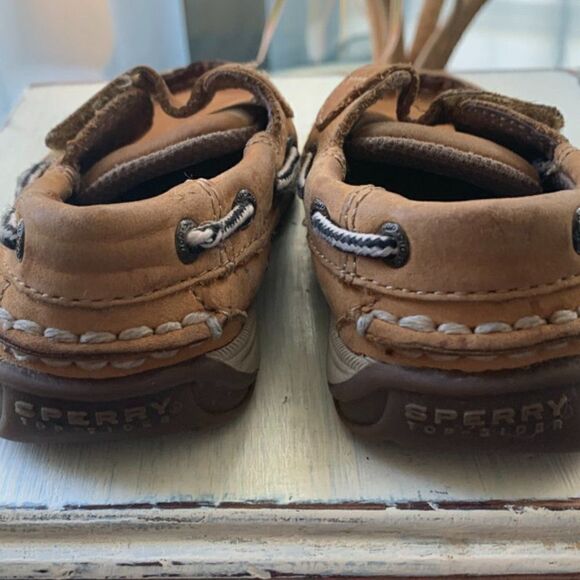 Sperry Top Sider Brown Leather 6.5T - Picture 4 of 7